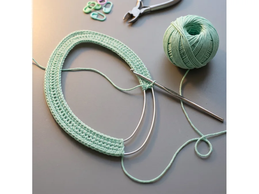 Crochet Heart Spiral Wall Hanging Pattern (PDF)